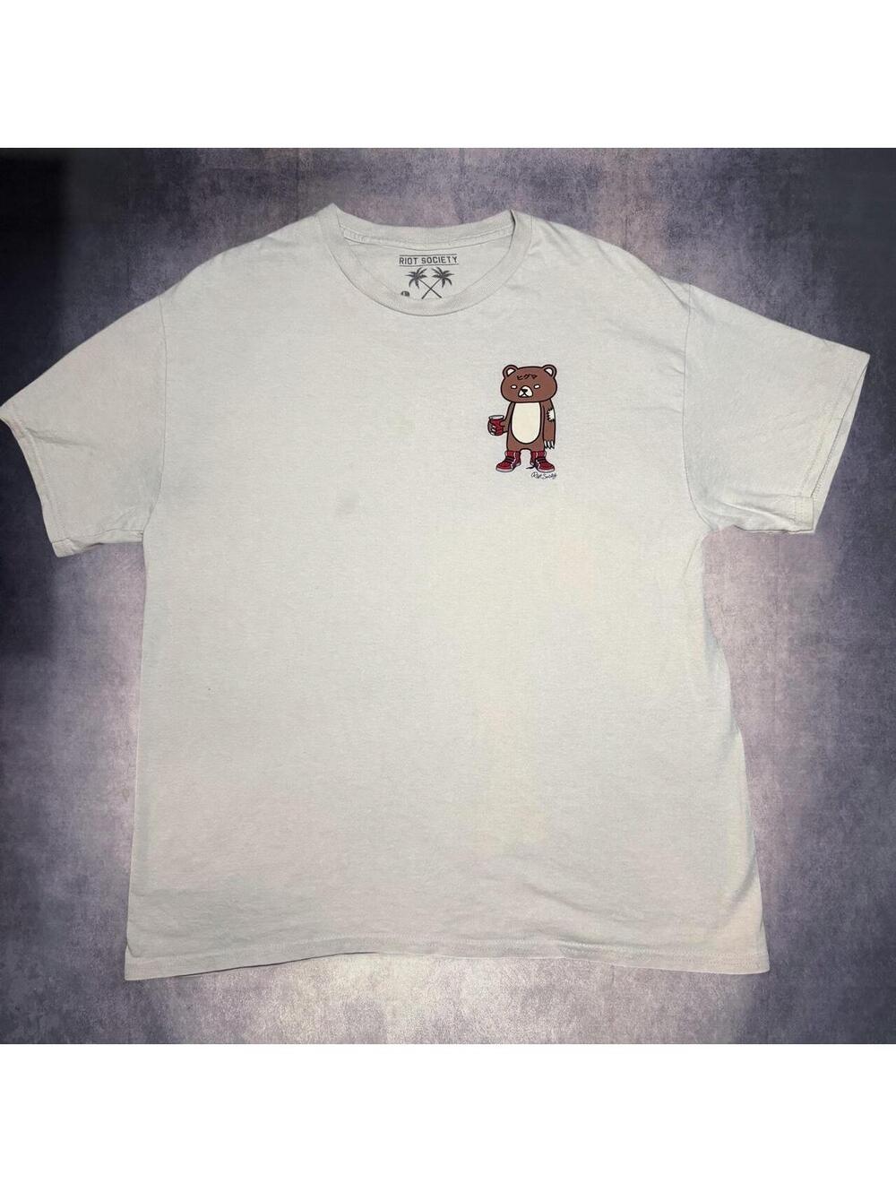 Riot Society Bear Cotton T-Shirt